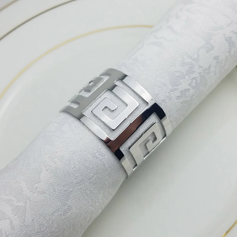 Бытовые выразительные открытые изысканные украшения стола портативные кольца