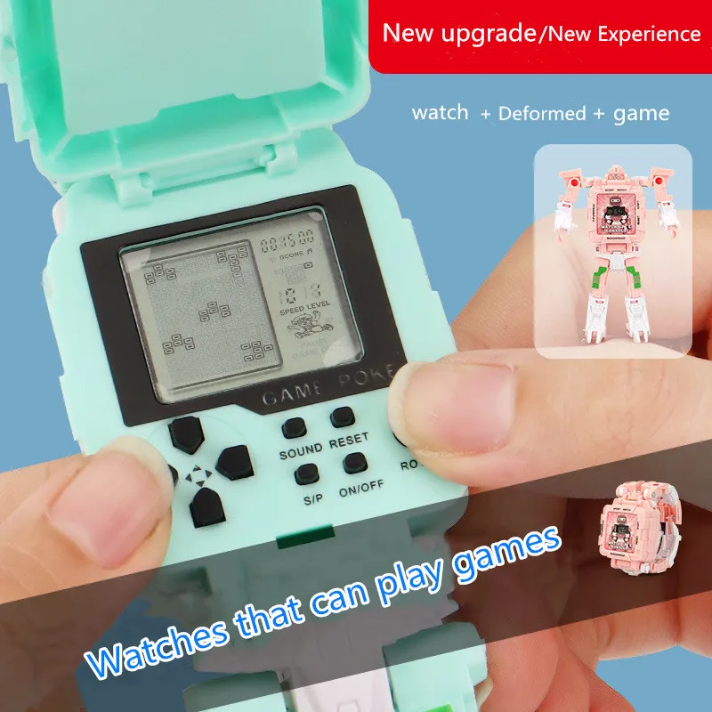 Крутые часы-трансформеры для игр роботов часы детей дошкольного возраста