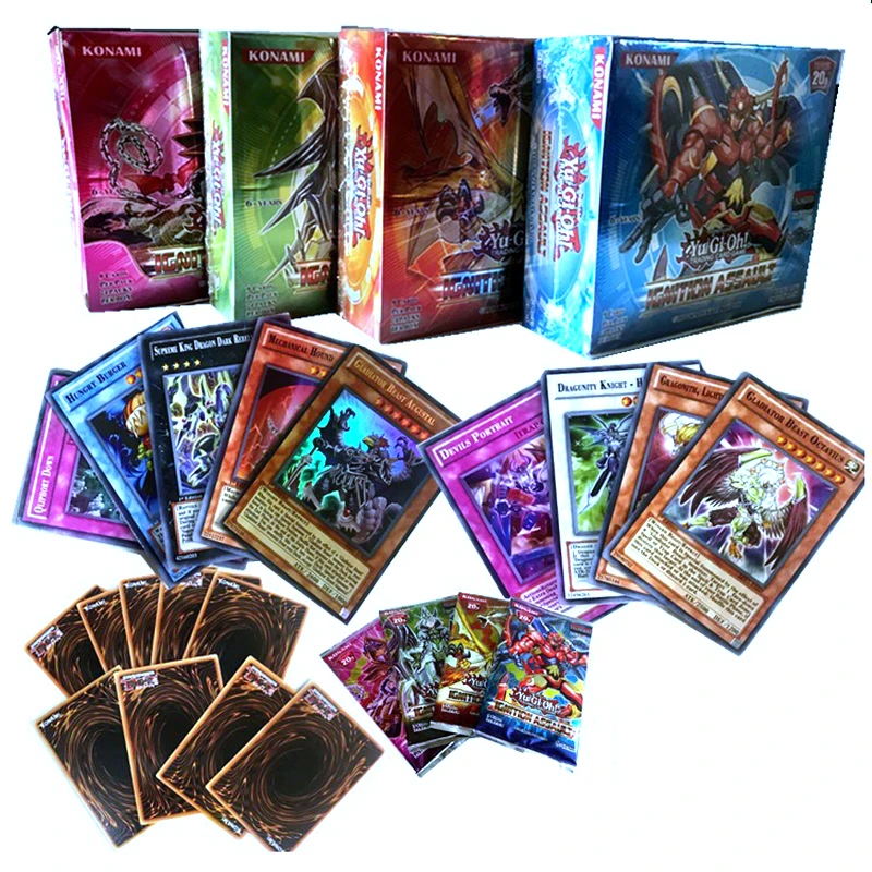 216 шт./компл. Yu Gi Oh! Игровые карты аниме Стиль коллекция карт с коробкой для