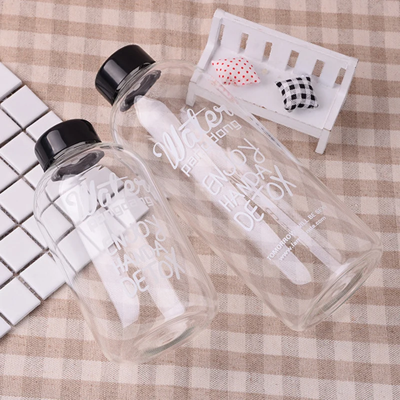 

600ml/1L Portable Fitness Sports Water Bottle Student Kids Milk Cold Juice Water Bottles Large-Capacity Outdoor Hiking Water Cup