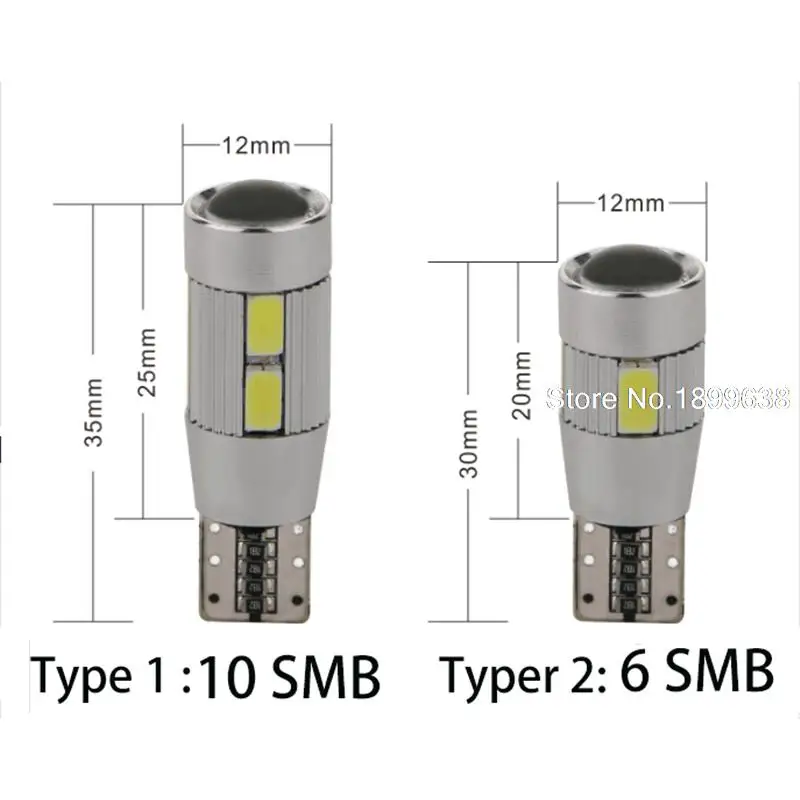1pc safe No error T10 light 194 W5W high brightness LED Canbus For skoda octavia 2 a7 a5 fabia rapid yeti superb | Автомобили и