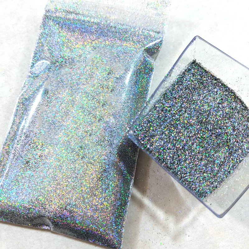 

0.2mm 50G Ultra Fine Nail Glitter Powder 1/128 Multi-Color Mirror Glitter Nail Gradient Shiny Glitter UV Nail Shine Laser Powder