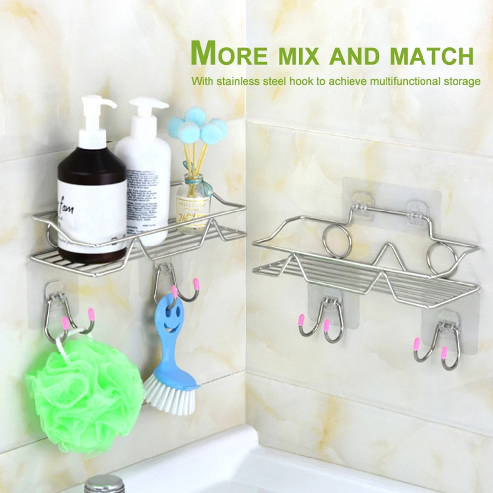 

Органайзер для душа из нержавеющей стали, настенная полка для ванной комнаты