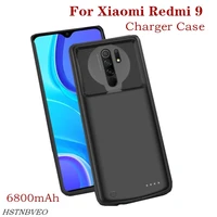 hstnbveo 6800mah for xiaomi redmi 9 battery case portable phone battery charger cases power bank for reimi 9 power case