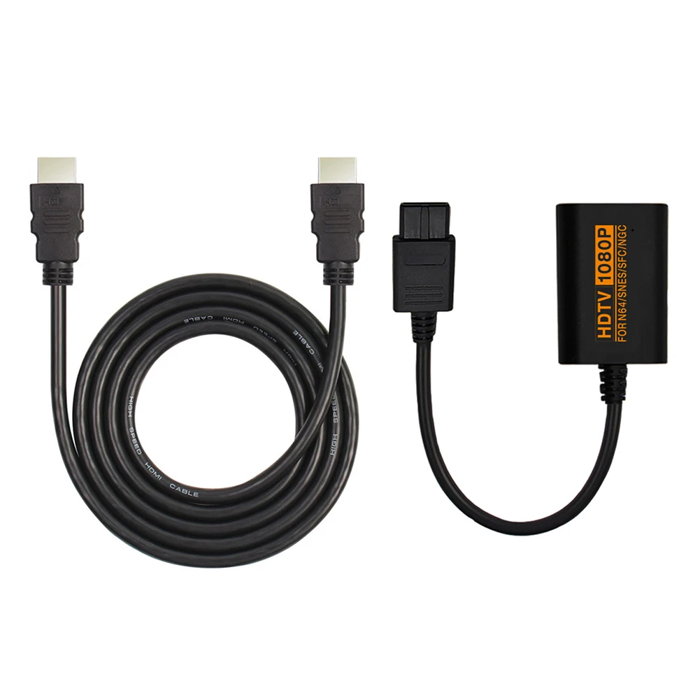 

1080P Retro Video Game Console Adapter Converter HD Cable Adapter Converter for NGC/N64/SFC HDMI-compatible