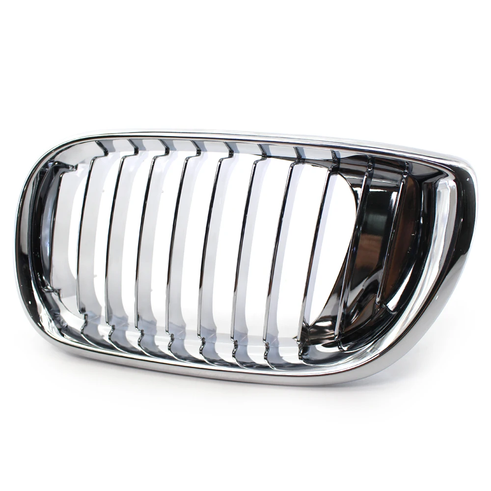 Хромированная Серебристая передняя решетка для почек гриль BMW 3 серии E46 4 Двери