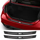 Наклейки на задний бампер автомобиля для Ford Focus MK1, MK2, MK3, MK4, 2, 3, 1, 4, аксессуары для автонастройки, защитная наклейка из углеродного волокна на багажник