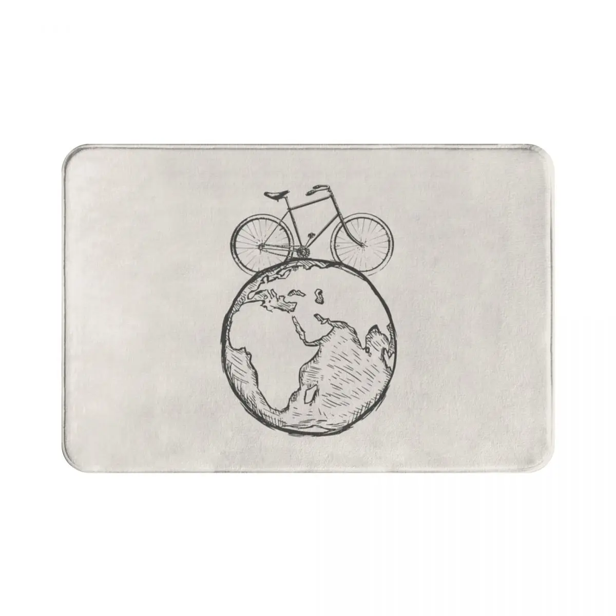 

Ретро-коврик для велосипеда на земле, полиэстер, нескользящий, впитывающий, для входа в кухню, спальню, балкон, Туалет