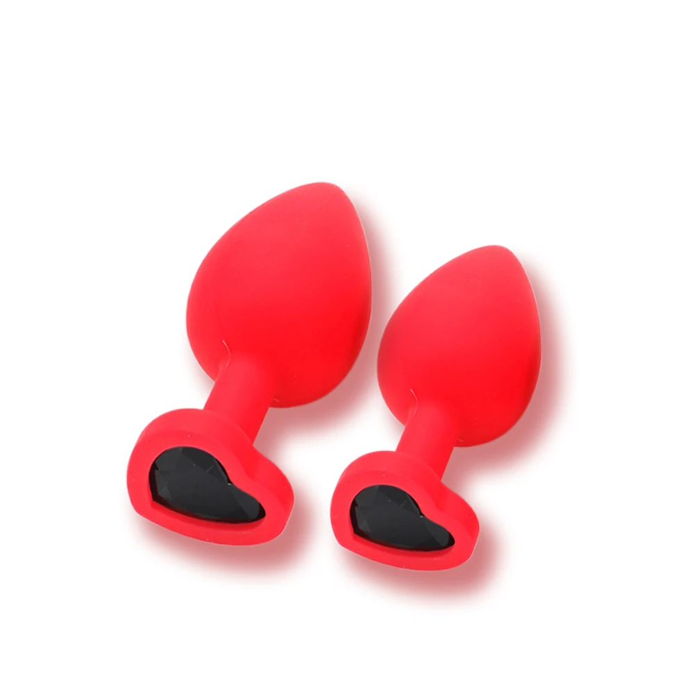 Анальная пробка секс-игрушки 100% силиконовая 2 разных размера хвост Кристалл