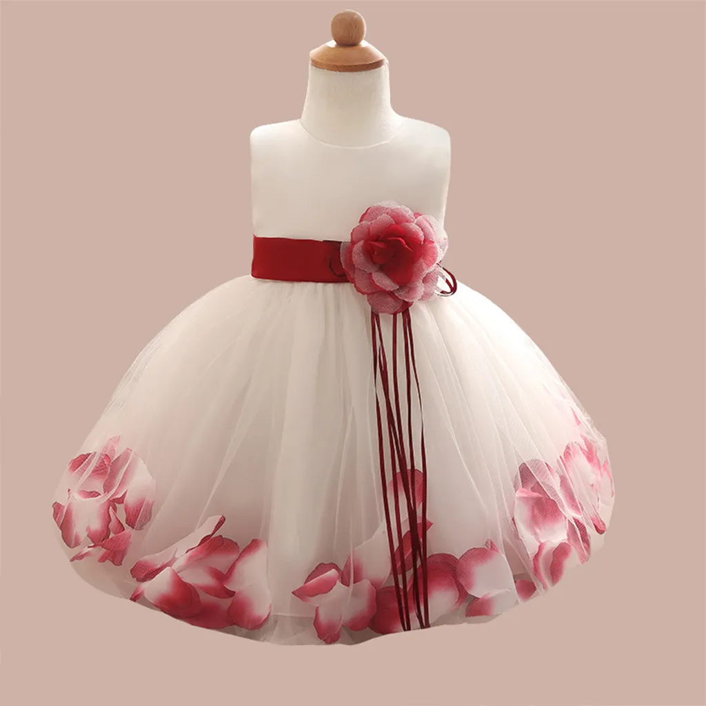 Flower Girl Dress Wedding Princess Tulle Birthday Party Ceremonies Lace Kids Dresses Children Clothes Baby For | Детская одежда и