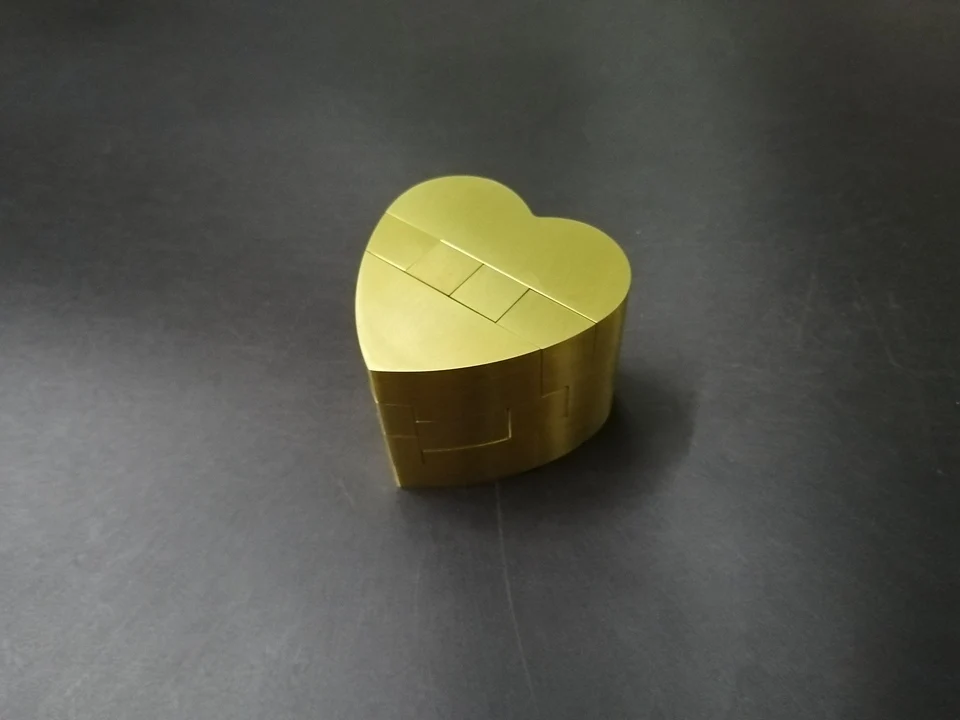 Китайский Конг Мин замок металлическое сердце 3D головоломка коллекционирование, хобби ум Интеллект игрушка игра медная головоломка модель мозговой Прорезыватель