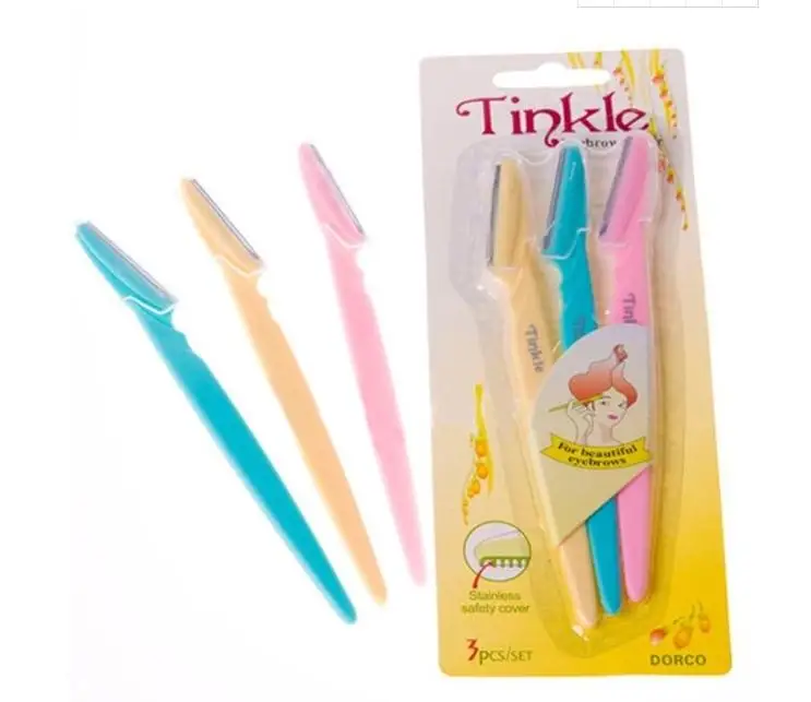 1000 комплектов 3 шт./лот/набор триммер для бровей лезвия Нож Бритва подмышек ног