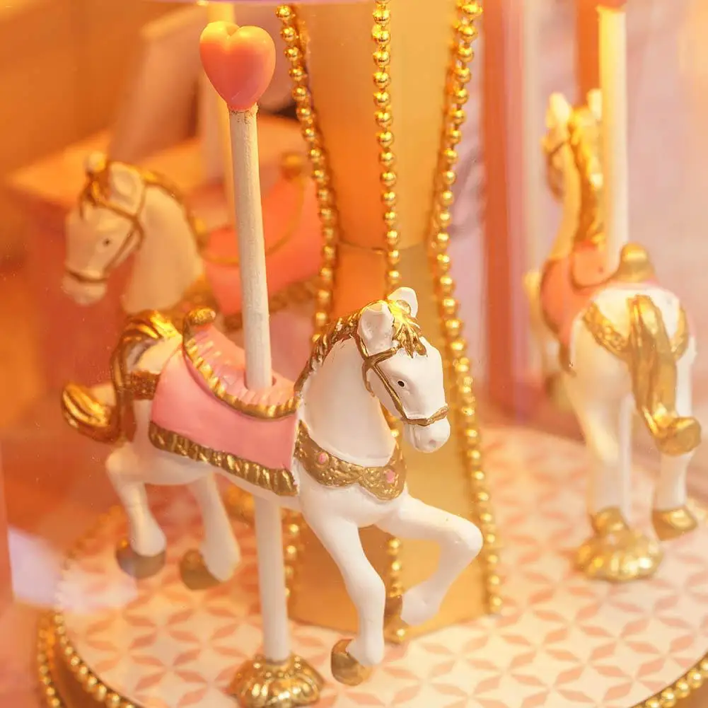 Деревянный кукольный домик сделай сам трехмерная сборка чердак миниатюрный с