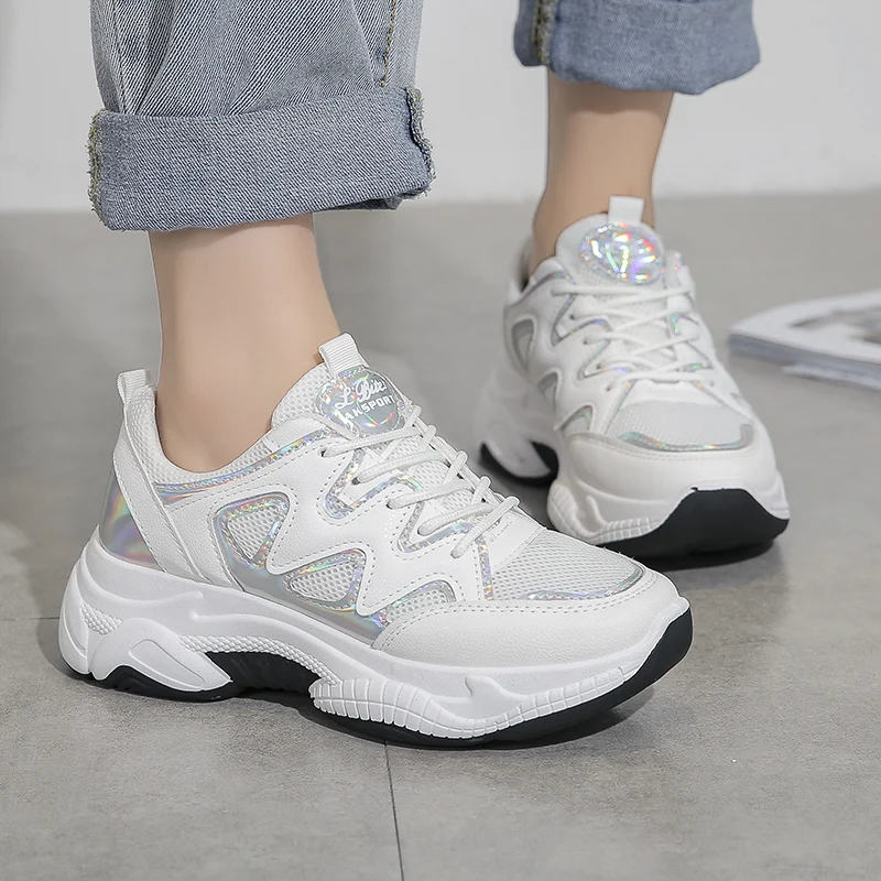 Популярные женские кроссовки коллекция 2020 года модная дышащая обувь из