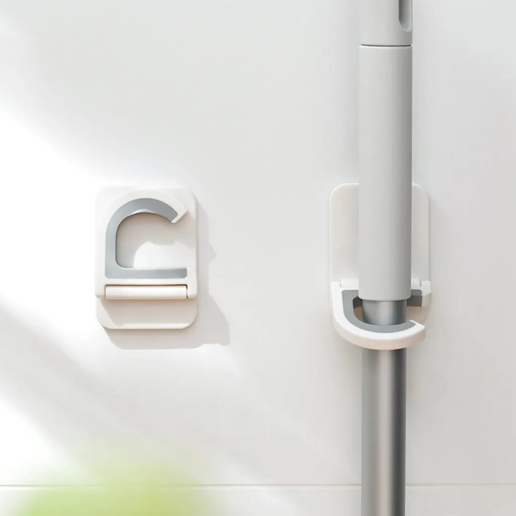 2 шт. крючок для швабры ванной настенный липкий держатель полки инструмент