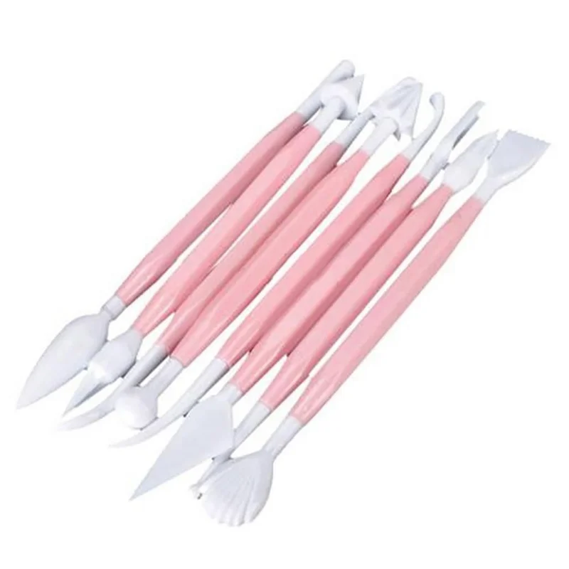 

8PCS Fondant Cake Decorating Modelling Tools Cake Carved Group Shaping Baking DIY Mold Modelling Cake Tools Baking Accessories