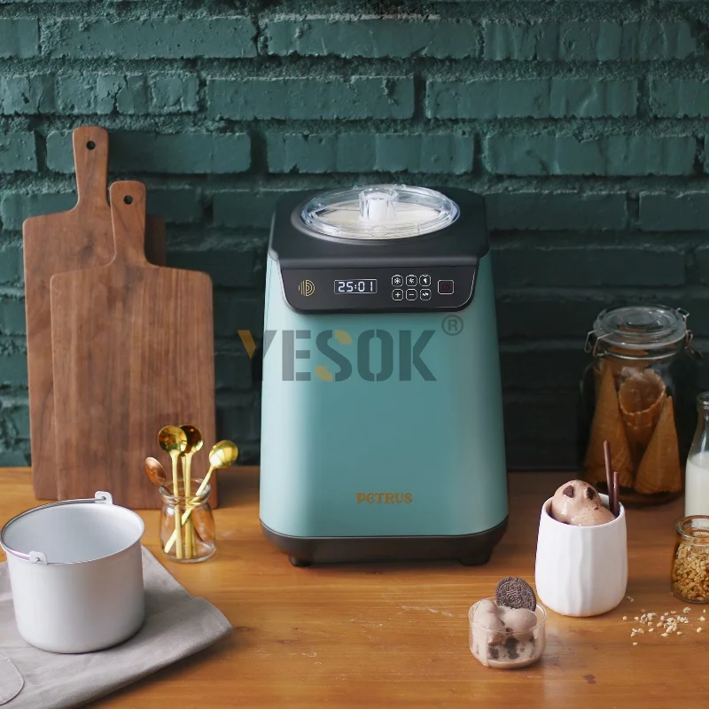 

Домашний аппарат для мороженого самоохлаждающийся автоматический компрессор Охлаждение DIY Мороженое