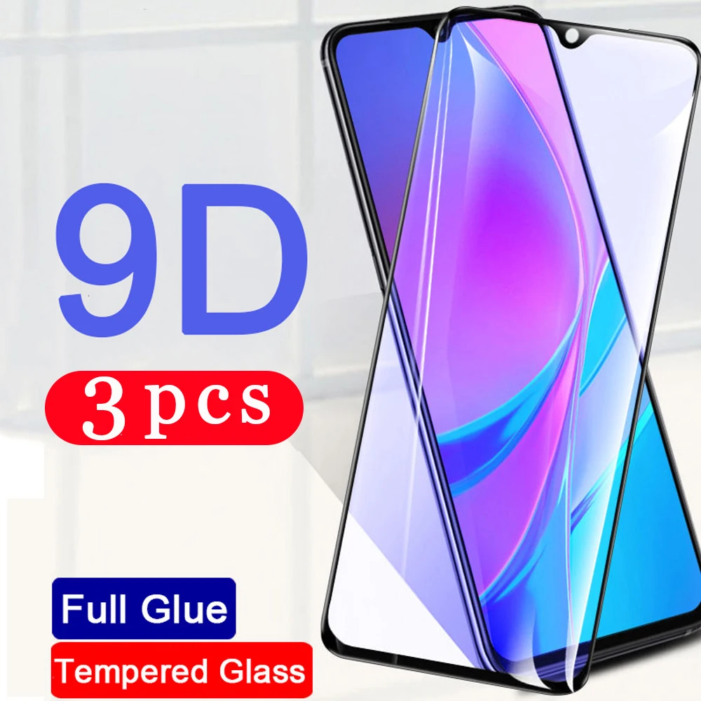 3 шт. закаленное стекло для xiaomi redmi note 9s 9 pro MAX 9C 9A Защитная пленка экрана телефона