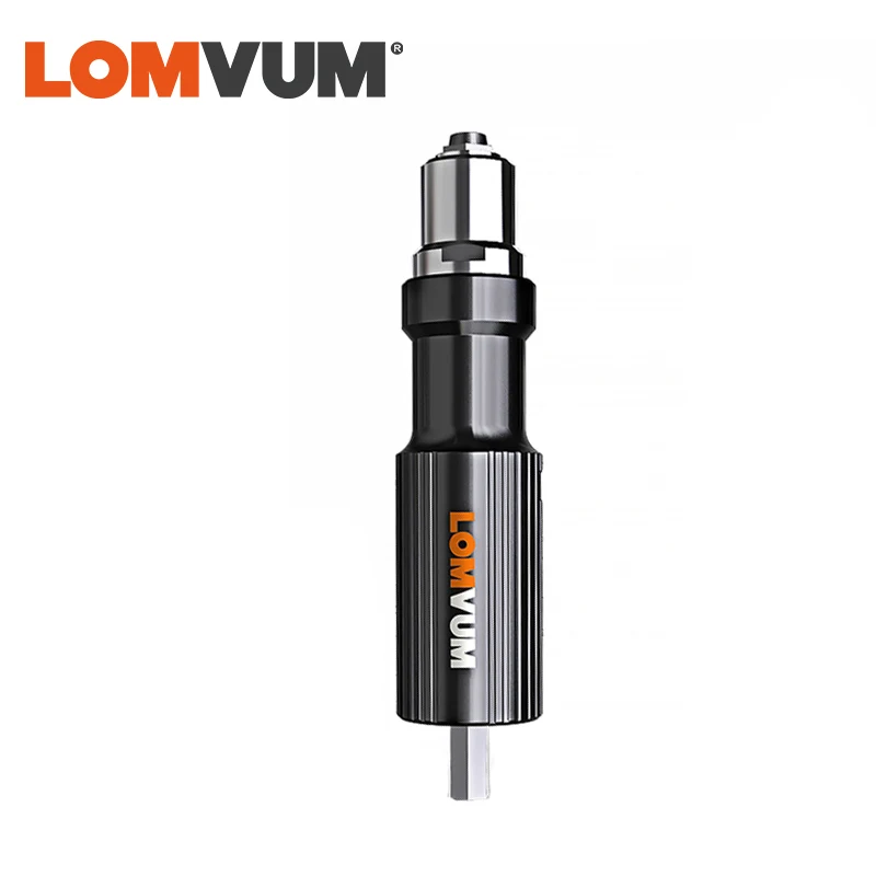 Advance black LOMVUM клепальный адаптер металлический беспроводной заклепочный разъем адаптер вставка для электрической дрели клепальный пистолет для ногтей клепальные инструменты - Цвет: Advance black