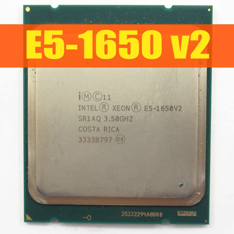 Фото Xeon E5-1650 V2 6-ядерный процессор 130 Вт 5 ГТ/с 12 потоков LGA 2011 ЦП DDR3 768 ГБ 100% нормальная