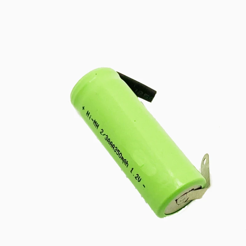1.2V 2/3AAA NI-MH Rechargeable Battery 2/3 AAA NIMH Battery 350mAh 10mm*29mm with Soldering Tabs