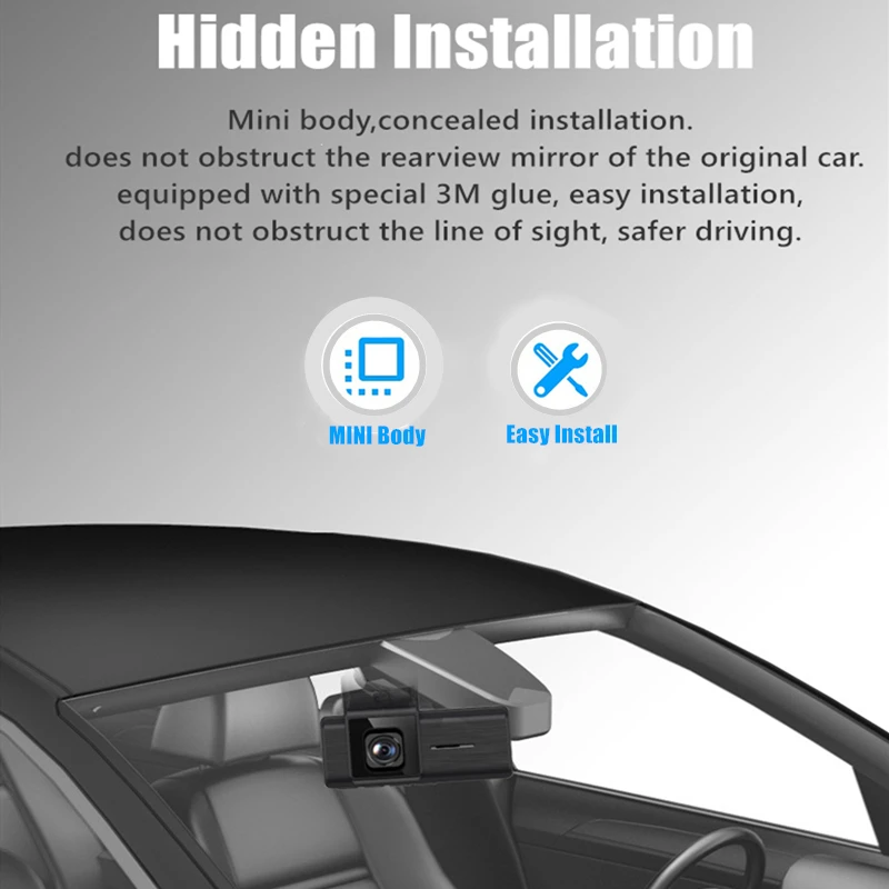 Odare 3 &quotFull HD 1080p Автомобильный видеорегистратор с камерой заднего вида