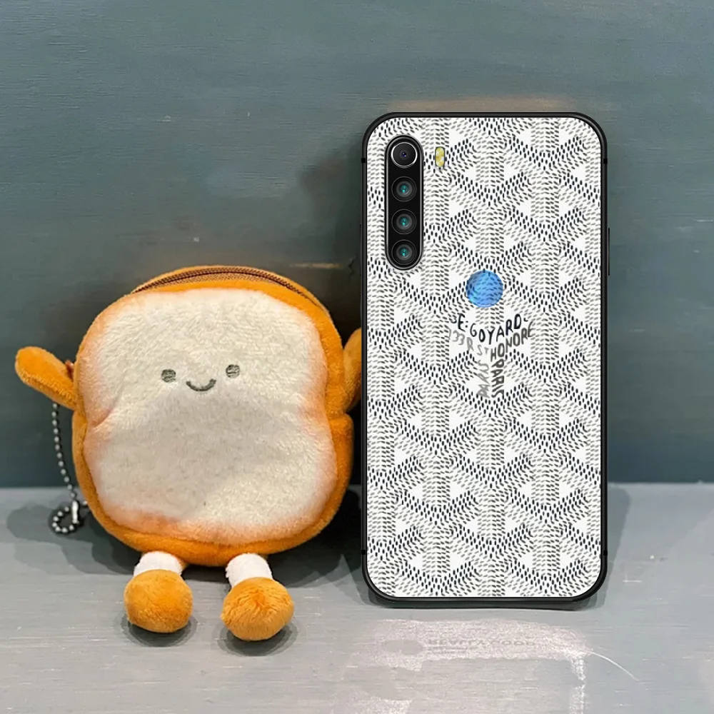 

French suitcase brand Goyardes Phone Case Cover Hull For XIAOMI Redmi Note 6 7 8 9 10 T S A K 20 30 40 Pro black Cell 3D Cover