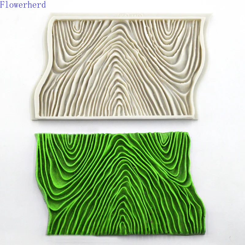 Форма для помадки из жидкого силикона с волнистым узором модельная форма края