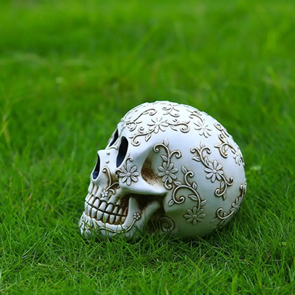 Реквизит для декора на Хэллоуин украшения с головой человека орнамент из смолы