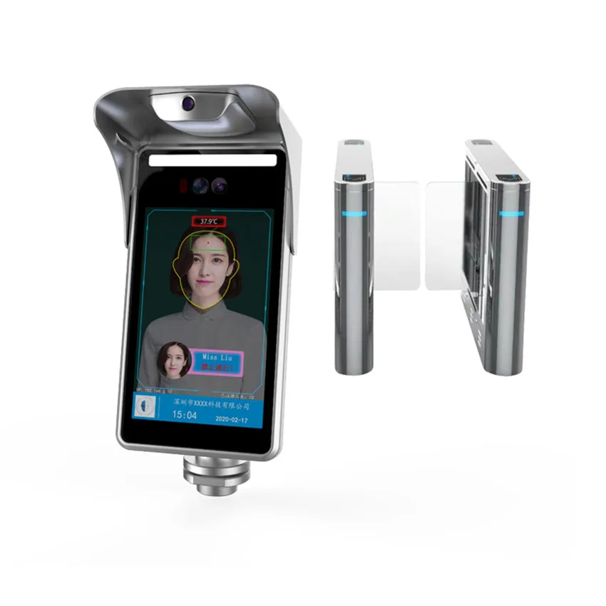 Уход за лицом распознавания лиц посетителей температуры тела Температура