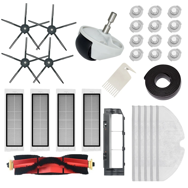 

Main Brush HEPA Filter Mop Cloth Side Brush For Xiaomi Roborock S50 S51 S55 S5 Max S6 S60 S6 Pure S6 Maxv Vacuum Parts