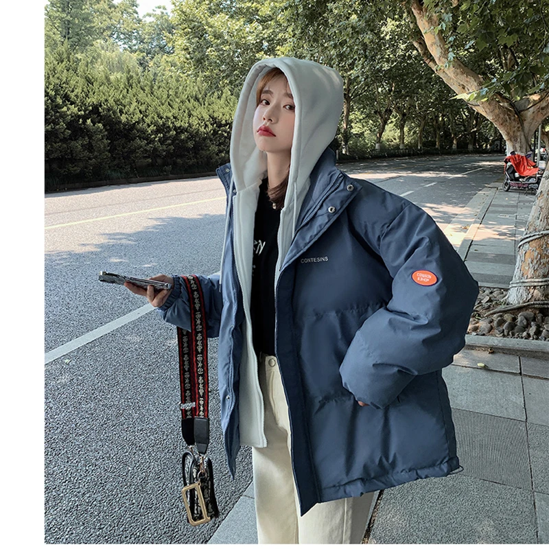 Women's Down Feather Jackets Coat Winter Baggy Thick Warm Bubble Plus Size Oversized Female Puffer Cotton Padded Jacket Outwear | Женская