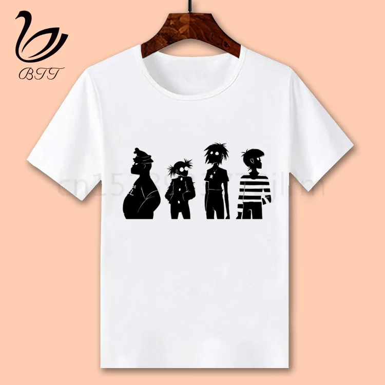 Футболка Gorillaz для маленьких мальчиков и девочек детский топ Детская футболка с