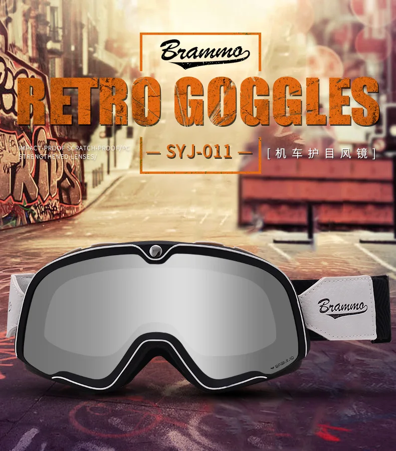 BRAMMO Motocross MX Goggles Glasses Skiing Sport Eye Ware Moto Off Road Helmet For Motorcycle ATV DH MTB Windproof Gafas | Автомобили и