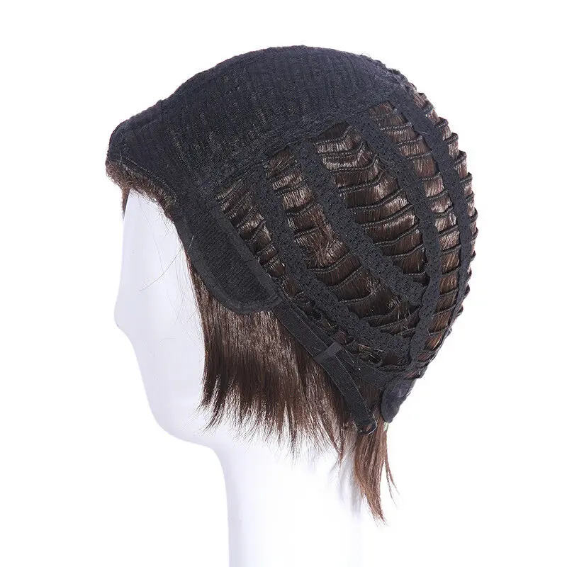 Детройт: станьте человеком Коннором короткий черный коричневый гладкий парик