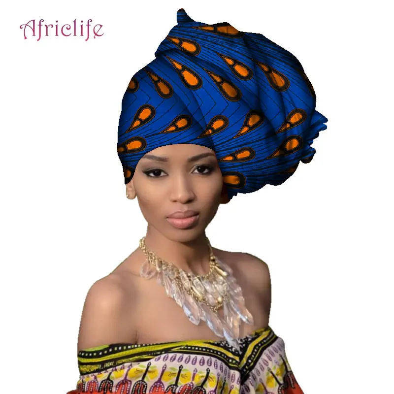 Разноцветный головной платок из Анкары с Африканским принтом галстук шарф