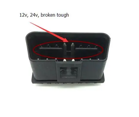 Автомобильный диагностический кабель адаптер j1962 16 pin 12 V/24 V OBDII OBD2 штекер правый