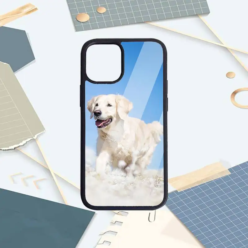 

Labrador Puppies Dog cute animal Phone Case PC For iPhone 11 12 pro XS MAX 8 7 6 6S Plus X 5S SE 2020 XR