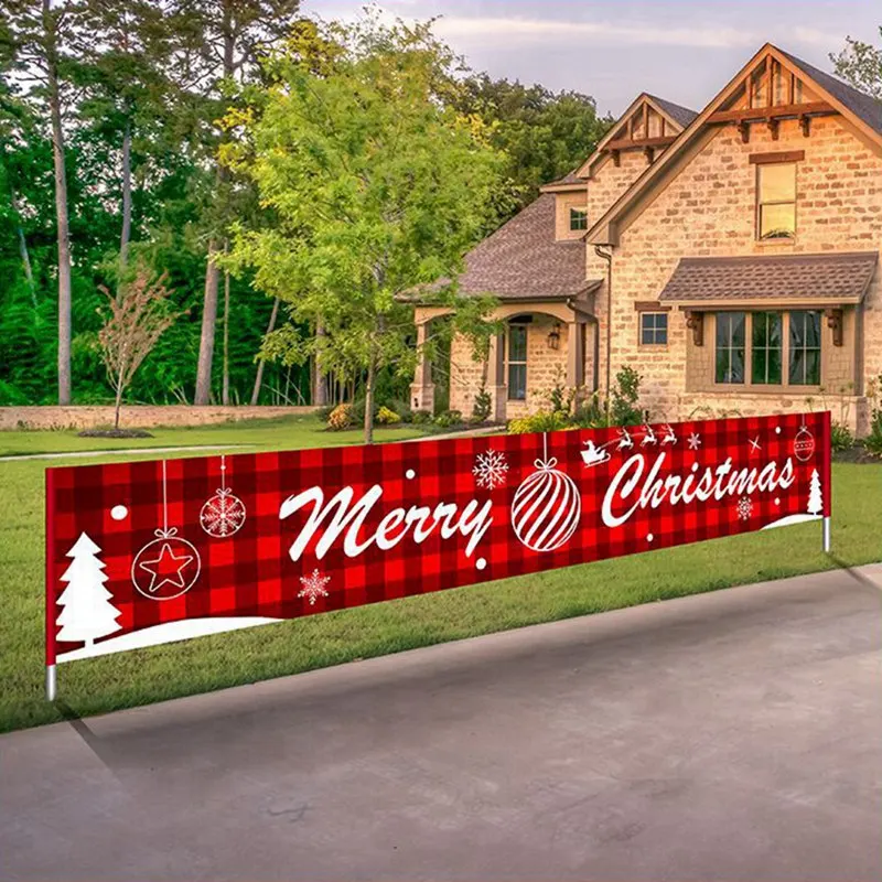 

Merry Christmas Banner Halloween Banner Christmas Banner Birthday Banner Pull Flag Outdoor Or Indoor Party Decoration