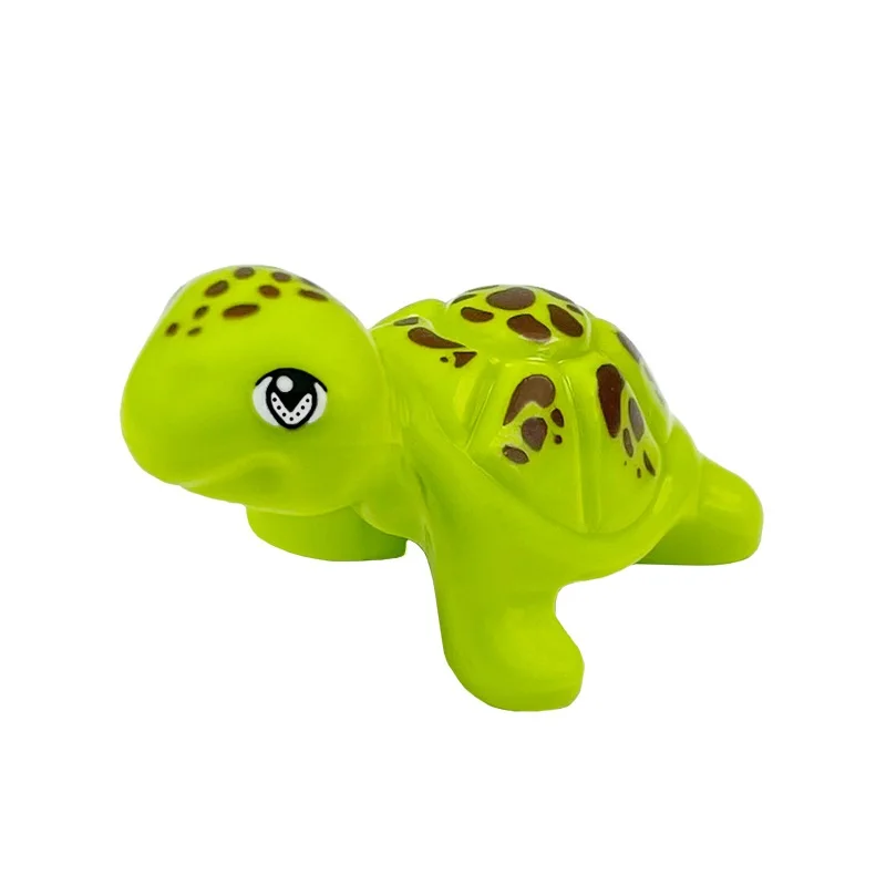  Assembled Sea Ocean World Cities Building Blocks City Animals 5 Pcs Baby Turtles Two Colors Cute Educational Toys For Children |