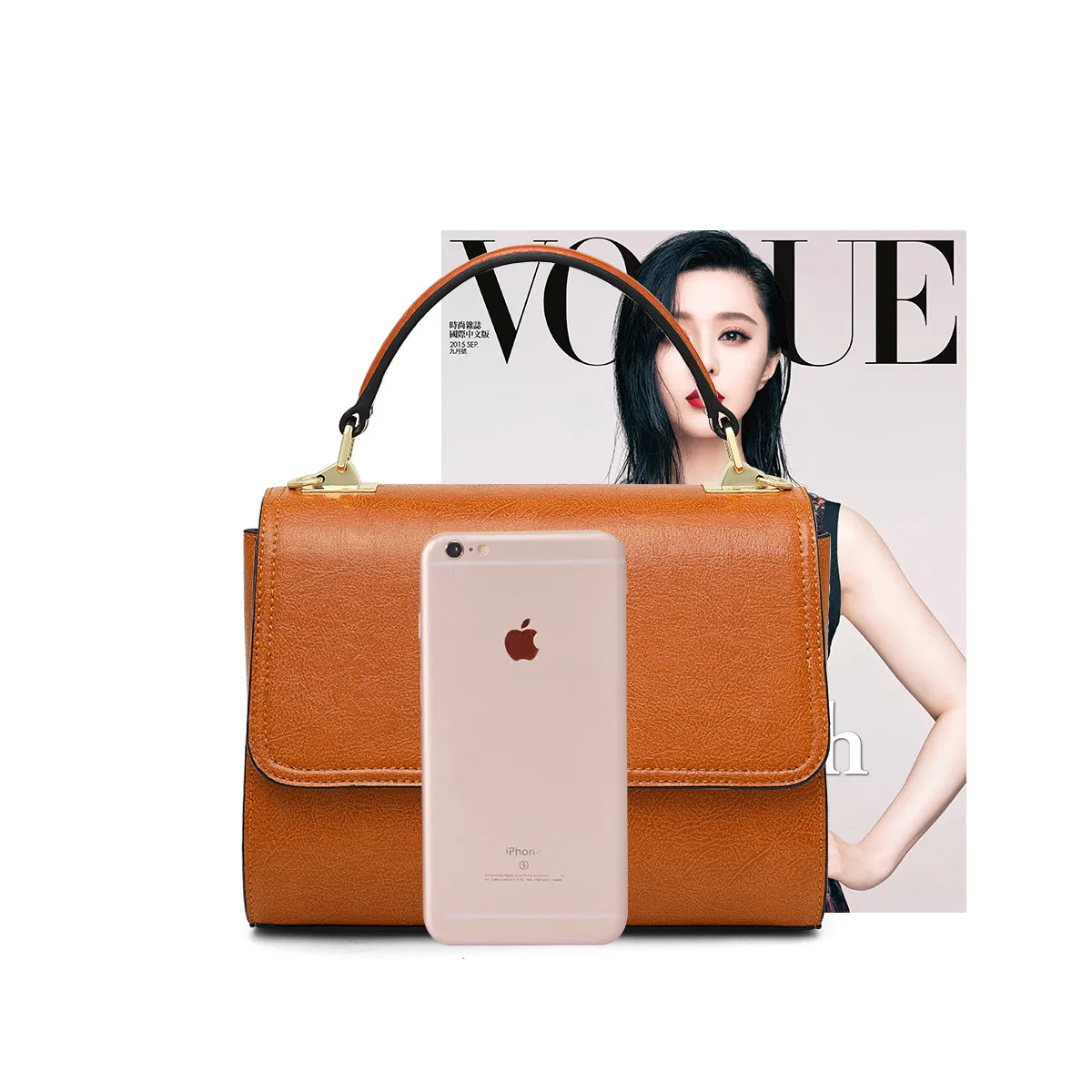 Женская сумка из воловьей кожи в европейском и американском стиле классическая