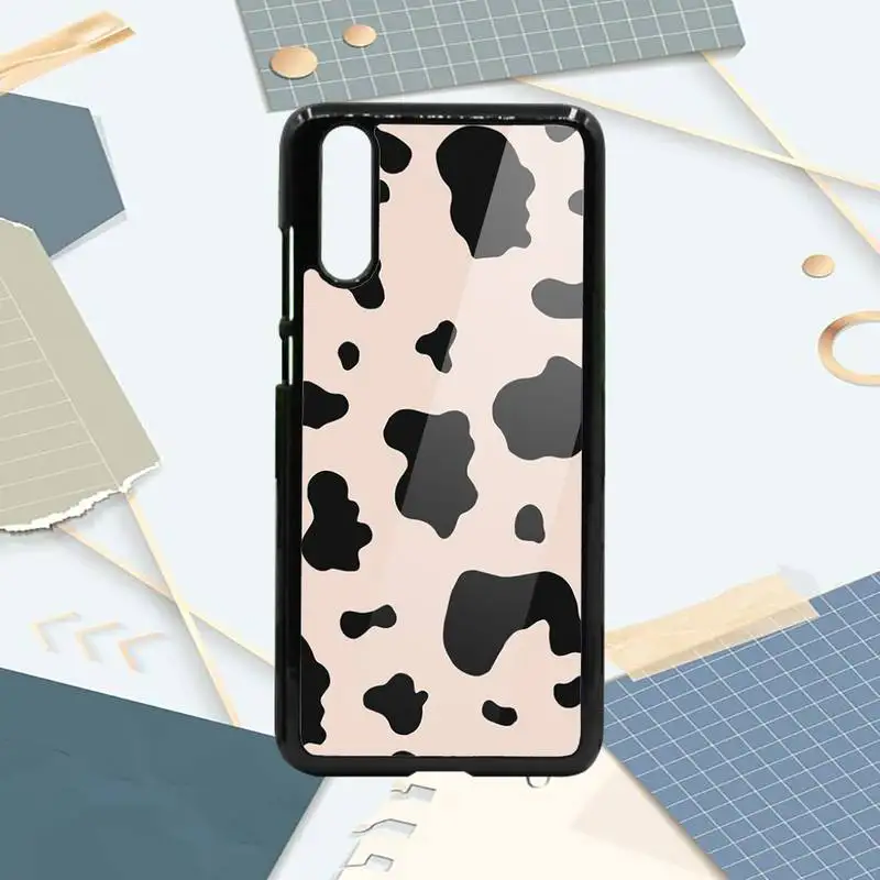 

Cow color Print animal pattern Phone Case PC For Samsung galaxy S note 8 9 20 10 e lite2019 plus pro ultra