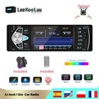 Автомагнитола LeeKooLuu, 1 Din, 4,1 дюйма, MP3, MP4, Bluetooth, USB, TF