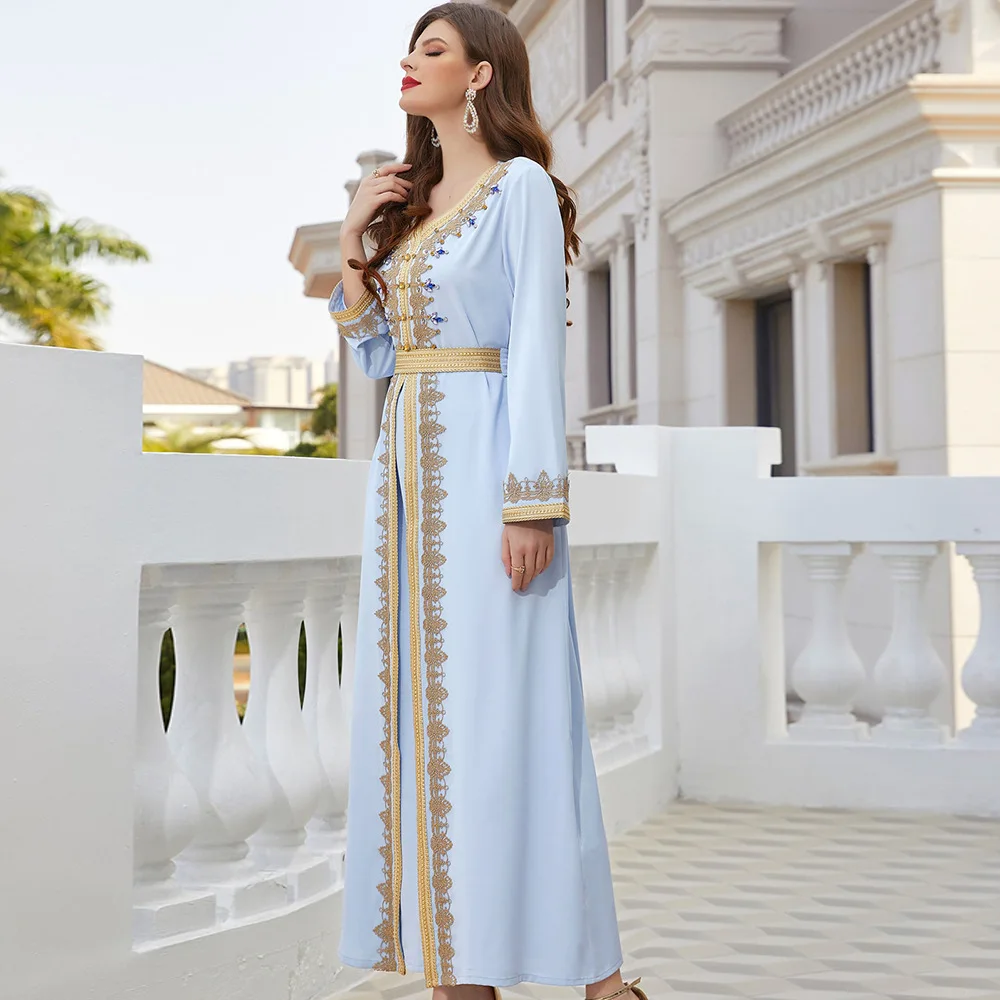 Eid Mubarak Kaftan Abaya Dubai арабское вечернее платье Турция ислам индийский хиджаб