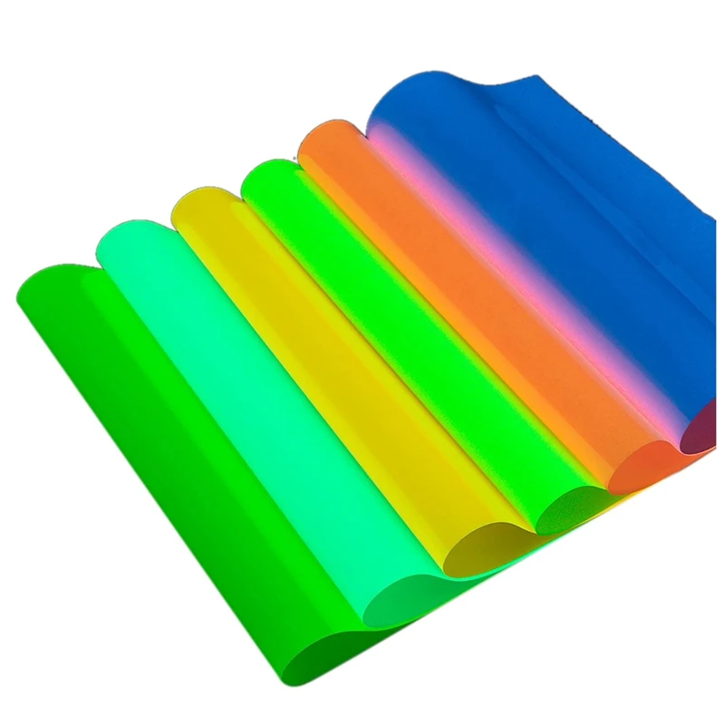 

Термотрансферный винил, светящийся в темноте, 10 упаковок, 12x10 дюймов, полиуретан, HTV, светящийся Флуоресцентный цвет для рубашки (светится в т...