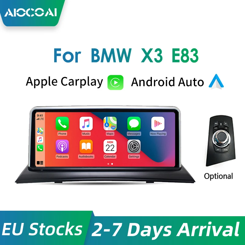 Автомобильный экран Apple CarPlay проводной 10 25 дюйма для BMW X3 E83 2003 2010 мультимедийный