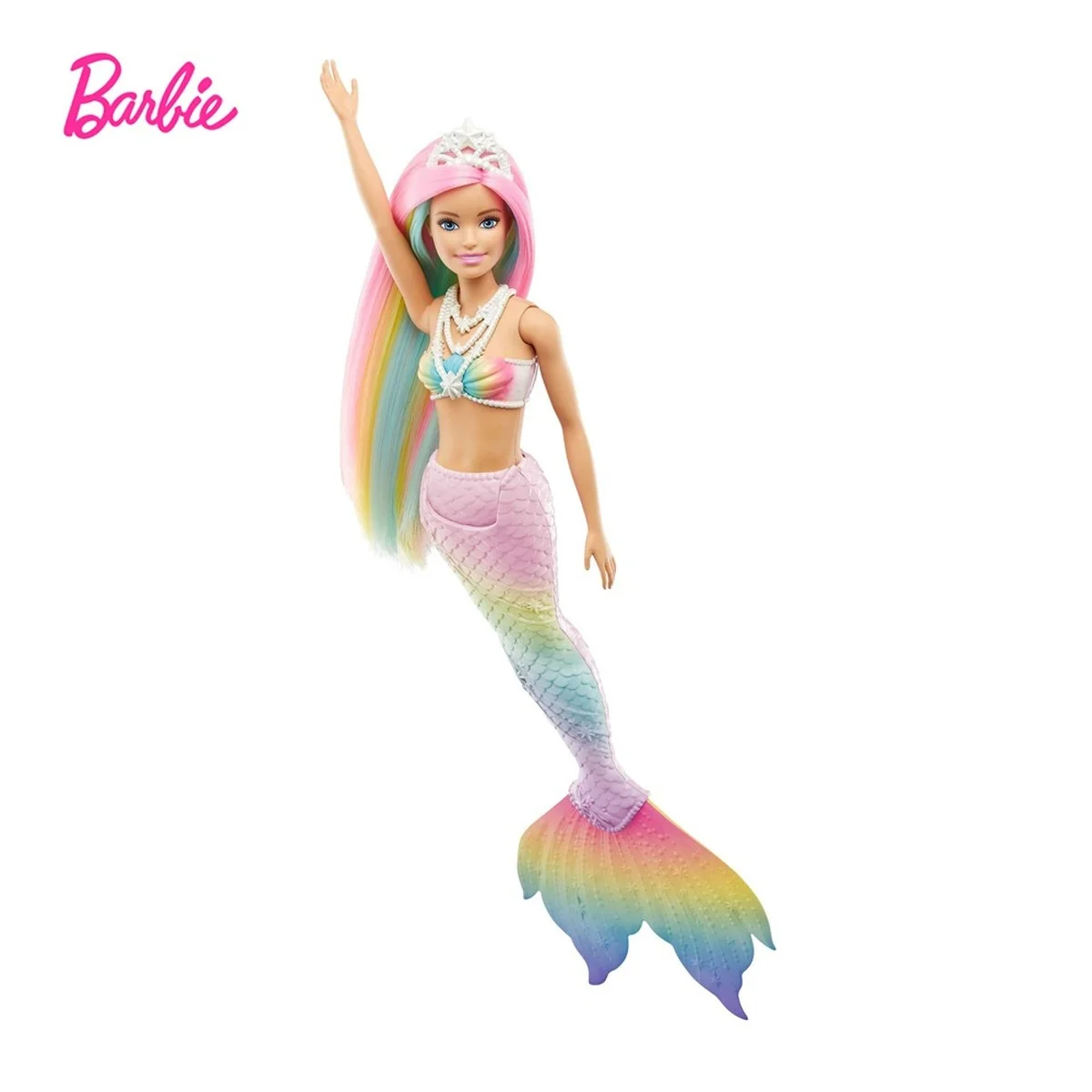 Кукла Барби Dreamtopia Радужная Русалка с волосами волшебная игрушка водной