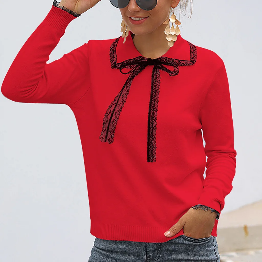 2019 зимний женский свитер s Женский Повседневный однотонный вязаный с длинным