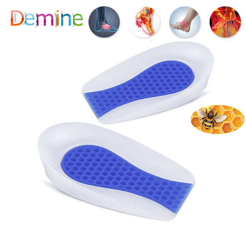 

Honeycomb Silicone Gel Heel Cups Plantar Fasciitis Shoes Inserts for Bone Spurs Pain Relief Insole Foot Cushion Pad Under Heel