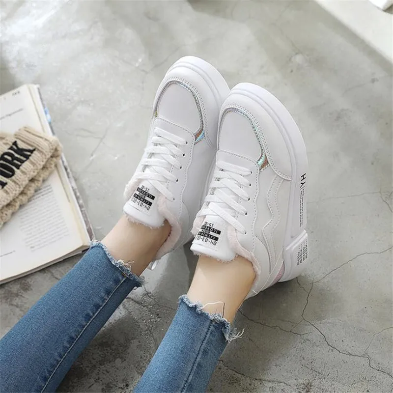 Женская обувь Зимние ботинки Женские ботильоны из искусственной кожи Теплые